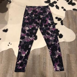 Fuzzy skinny leg sleep pants